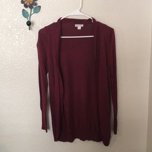 Dark Red Cardigan